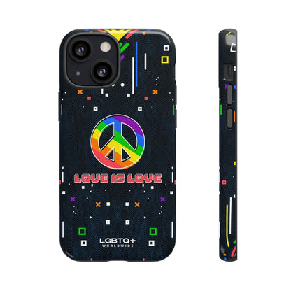 LGBTQWorldwide - ,,PEACE" Doppelgehäuse Handyhülle Accessories, Glossy, iPhone Cases, Matte, Phone accessory, Phone Cases, Samsung Cases, Thermo, Valentine's Day Picks lgbtq Bekleidung Accessoires unisex Zubehör