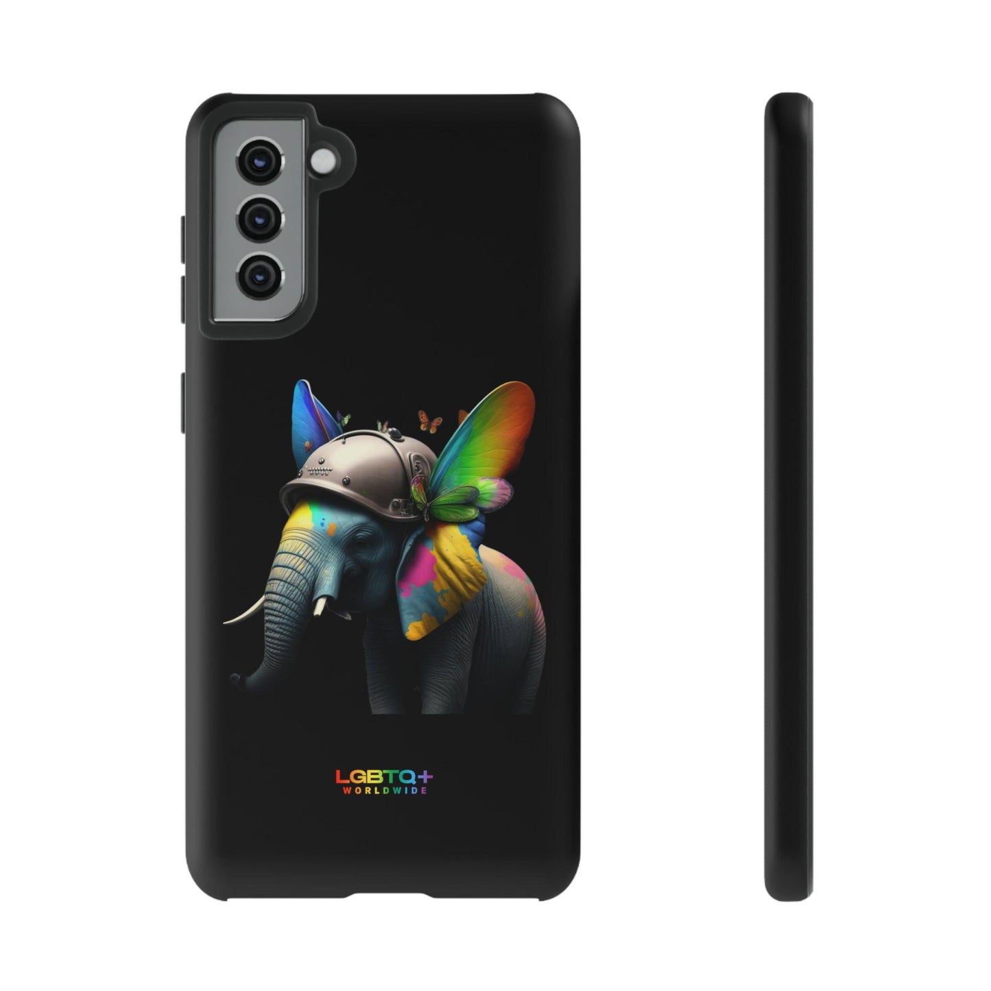 LGBTQWorldwide - ,,ELEFANT" Doppelgehäuse Handyhülle Accessories, Glossy, iPhone Cases, Matte, Phone accessory, Phone Cases, Samsung Cases, tough, Valentine's Day Picks lgbtq Bekleidung Accessoires unisex Zubehör