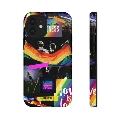 LGBTQWorldwide - ,,COMMUNITY" Doppelgehäuse Handyhülle Accessories, Glossy, iPhone Cases, Matte, Phone accessory, Phone Cases, Samsung Cases, Thermo, Valentine's Day Picks lgbtq Bekleidung Accessoires unisex Zubehör