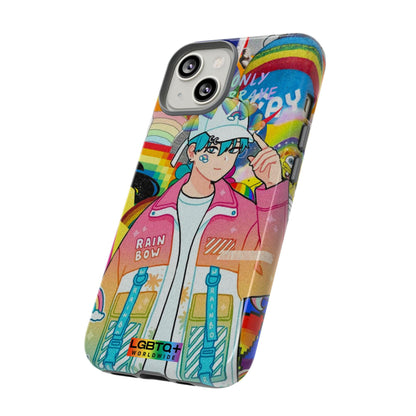 LGBTQWorldwide - ,,REGENBOGEN JUNGE" Doppelgehäuse Handyhülle Accessories, Glossy, iPhone Cases, Matte, Phone accessory, Phone Cases, Samsung Cases, Thermo, Valentine's Day Picks lgbtq Bekleidung Accessoires unisex Zubehör