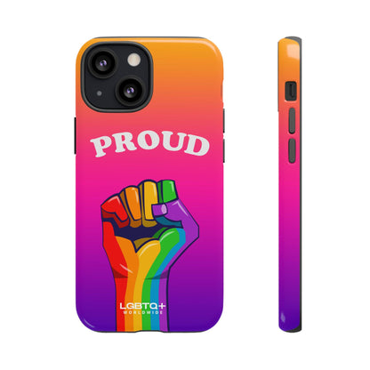 LGBTQWorldwide - ,,GLÜCKLICH" Doppelgehäuse Handyhülle Accessories, Glossy, iPhone Cases, Matte, Phone accessory, Phone Cases, Samsung Cases, Thermo, Valentine's Day Picks lgbtq Bekleidung Accessoires unisex Zubehör