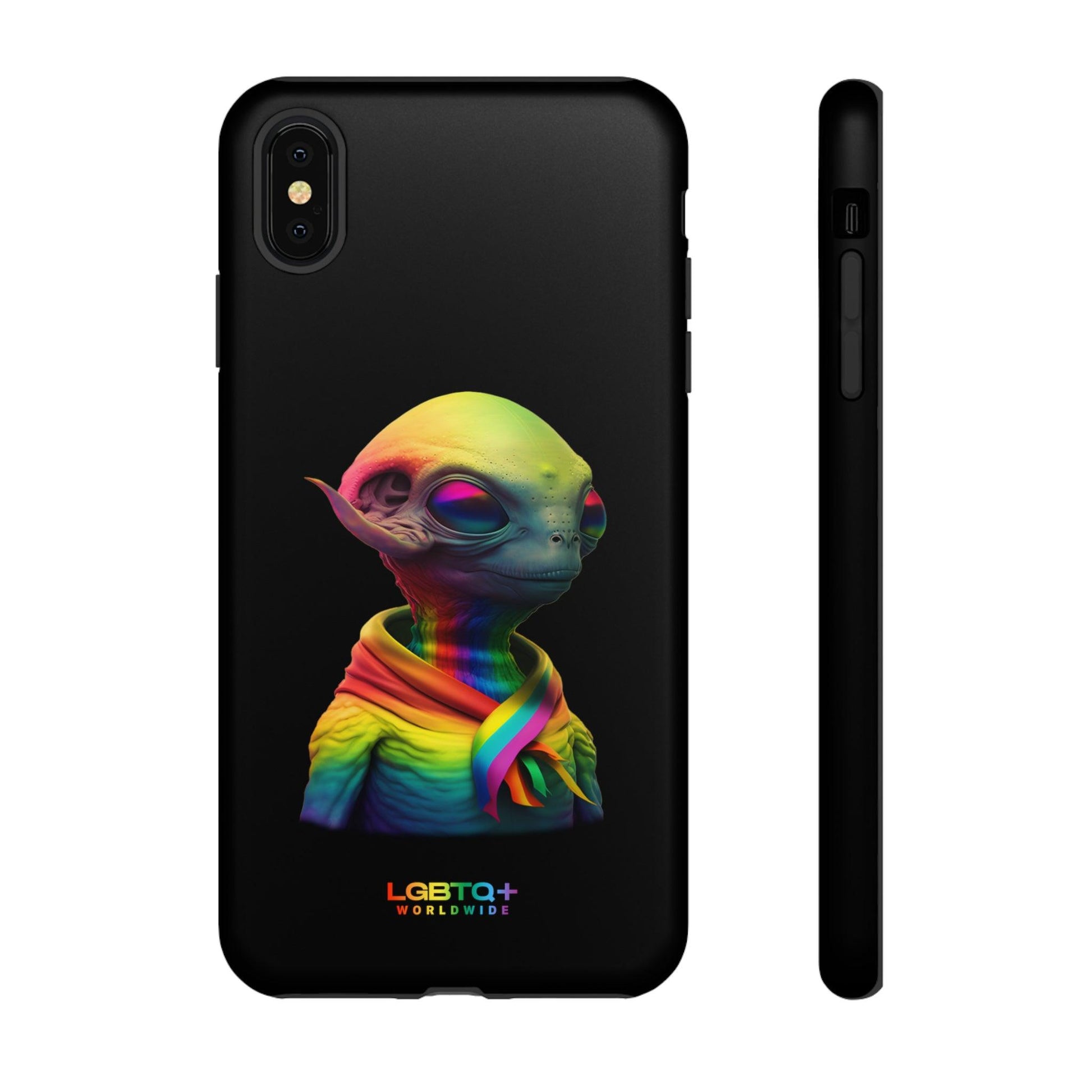 LGBTQWorldwide - ,,ALIEN" Doppelgehäuse Handyhülle Accessories, Glossy, iPhone Cases, Matte, Phone accessory, Phone Cases, Samsung Cases, tough, Valentine's Day Picks lgbtq Bekleidung Accessoires unisex Zubehör