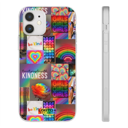 LGBTQWorldwide - ,,FREUNDLICHKEIT" Flexible Handyhülle Accessories, Case, iPhone, iPhone Cases, Phone accessory, Phone Cases, Samsung Cases, silikon, Valentine's Day promotion lgbtq Bekleidung Accessoires unisex Zubehör