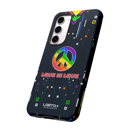 LGBTQWorldwide - ,,PEACE" Doppelgehäuse Handyhülle Accessories, Glossy, iPhone Cases, Matte, Phone accessory, Phone Cases, Samsung Cases, Thermo, Valentine's Day Picks lgbtq Bekleidung Accessoires unisex Zubehör