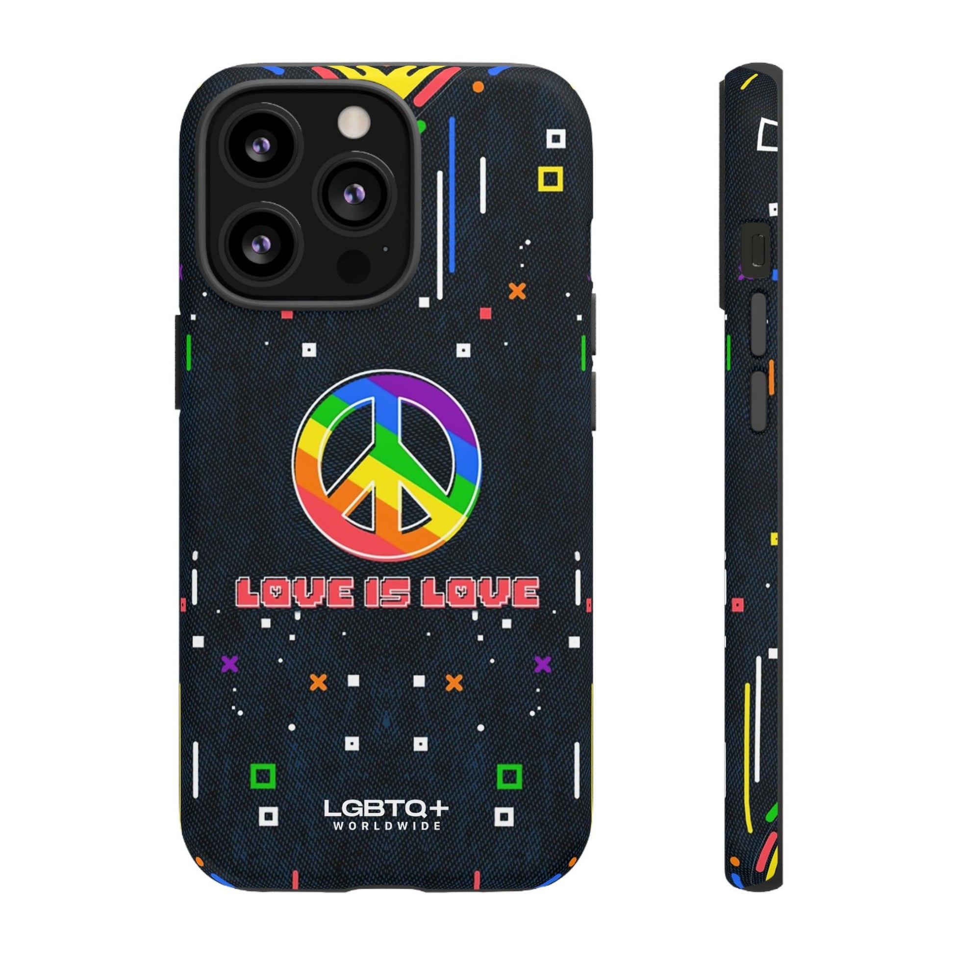 LGBTQWorldwide - ,,PEACE" Doppelgehäuse Handyhülle Accessories, Glossy, iPhone Cases, Matte, Phone accessory, Phone Cases, Samsung Cases, Thermo, Valentine's Day Picks lgbtq Bekleidung Accessoires unisex Zubehör