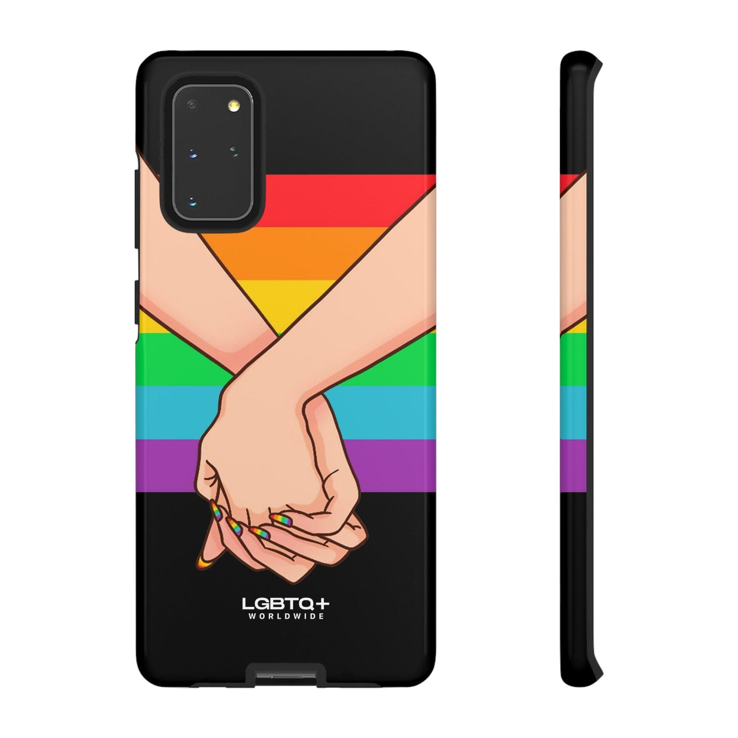 LGBTQWorldwide - ,,TOGETHER PRIDE" Doppelgehäuse Handyhülle Accessories, Glossy, iPhone Cases, Matte, Phone accessory, Phone Cases, Samsung Cases, Thermo, Valentine's Day Picks lgbtq Bekleidung Accessoires unisex Zubehör