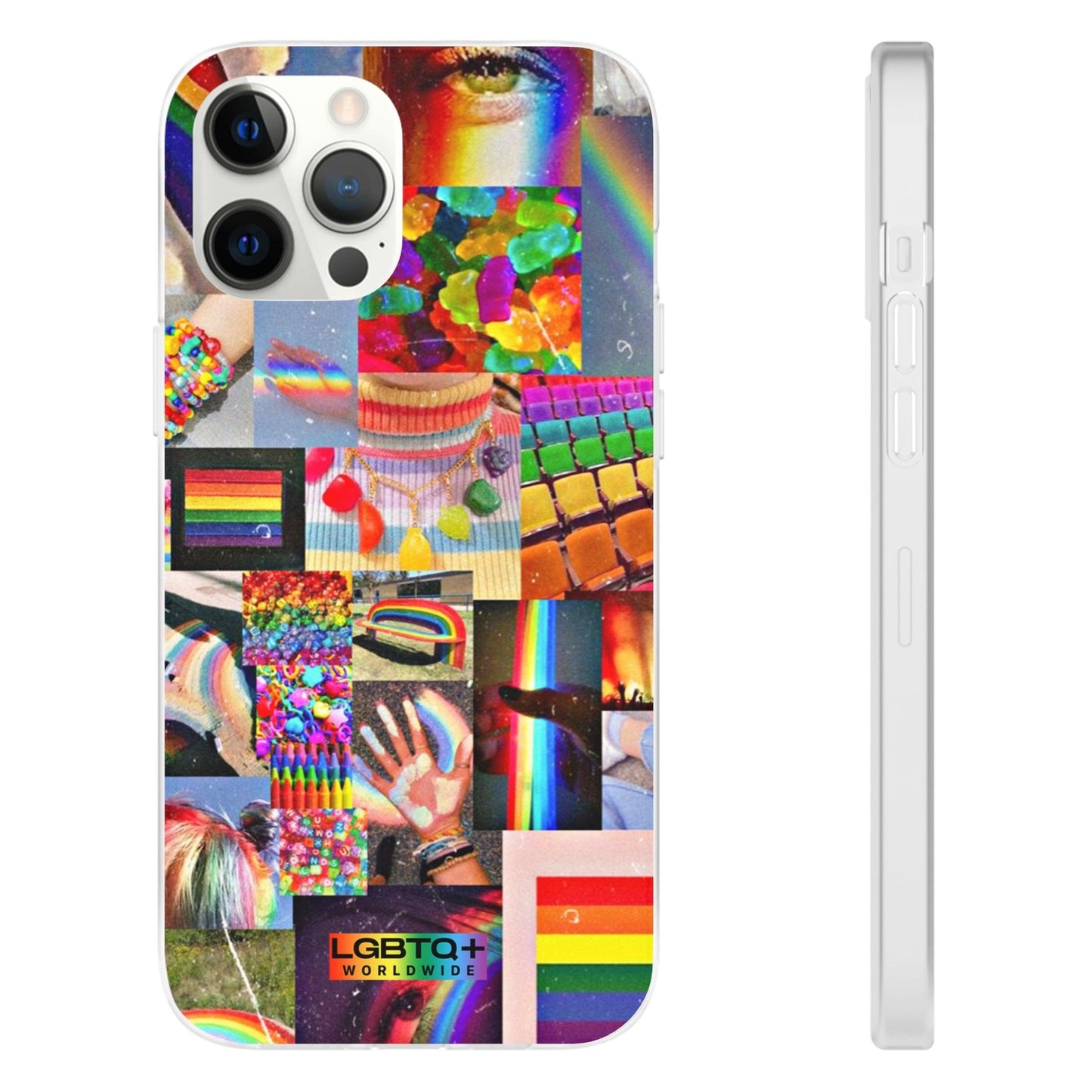 LGBTQWorldwide - ,,COMMUNITY" Flexible Handyhülle Accessories, Case, iPhone, iPhone Cases, Phone accessory, Phone Cases, Samsung Cases, silikon, Valentine's Day promotion lgbtq Bekleidung Accessoires unisex Zubehör