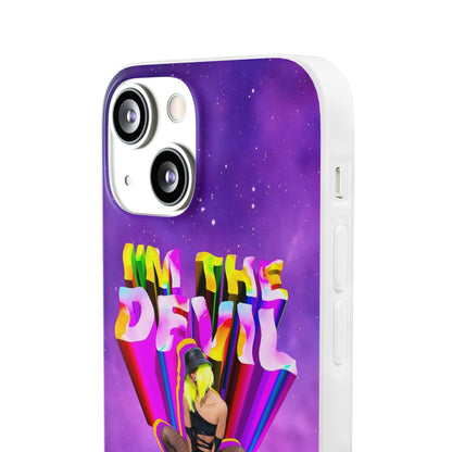 LGBTQWorldwide - ,,I AM THE DEVIL" Flexible Handyhülle Accessories, Case, iPhone, iPhone Cases, Phone accessory, Phone Cases, Samsung Cases, silikon, Valentine's Day promotion lgbtq Bekleidung Accessoires unisex Zubehör