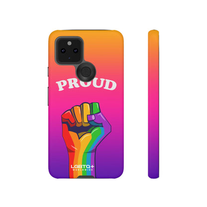 LGBTQWorldwide - ,,GLÜCKLICH" Doppelgehäuse Handyhülle Accessories, Glossy, iPhone Cases, Matte, Phone accessory, Phone Cases, Samsung Cases, Thermo, Valentine's Day Picks lgbtq Bekleidung Accessoires unisex Zubehör