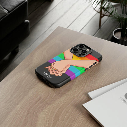 LGBTQWorldwide - ,,TOGETHER PRIDE" Doppelgehäuse Handyhülle Accessories, Glossy, iPhone Cases, Matte, Phone accessory, Phone Cases, Samsung Cases, Thermo, Valentine's Day Picks lgbtq Bekleidung Accessoires unisex Zubehör