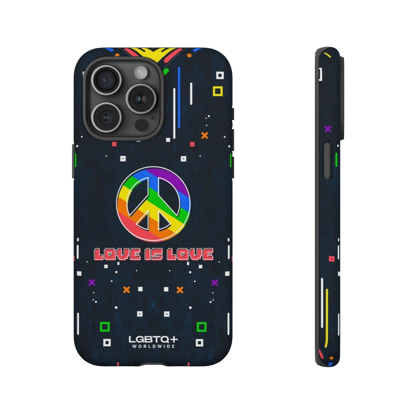 LGBTQWorldwide - ,,PEACE" Doppelgehäuse Handyhülle Accessories, Glossy, iPhone Cases, Matte, Phone accessory, Phone Cases, Samsung Cases, Thermo, Valentine's Day Picks lgbtq Bekleidung Accessoires unisex Zubehör