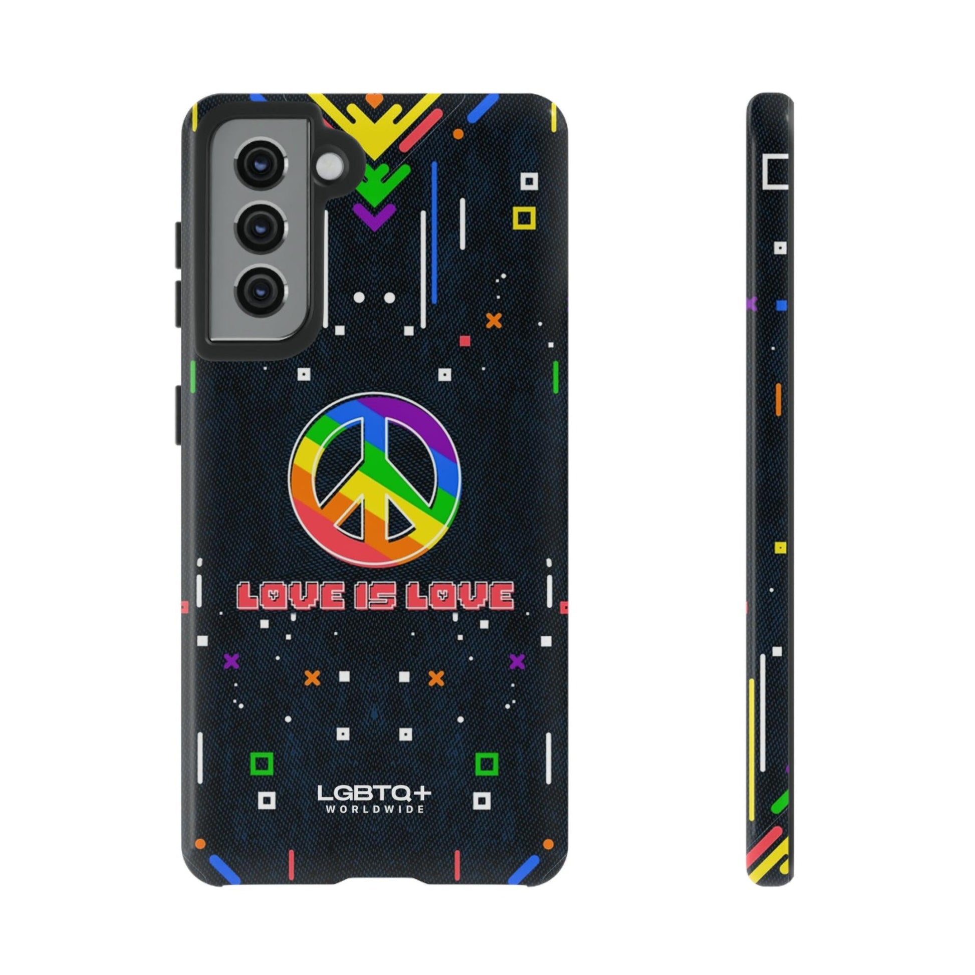 LGBTQWorldwide - ,,PEACE" Doppelgehäuse Handyhülle Accessories, Glossy, iPhone Cases, Matte, Phone accessory, Phone Cases, Samsung Cases, Thermo, Valentine's Day Picks lgbtq Bekleidung Accessoires unisex Zubehör