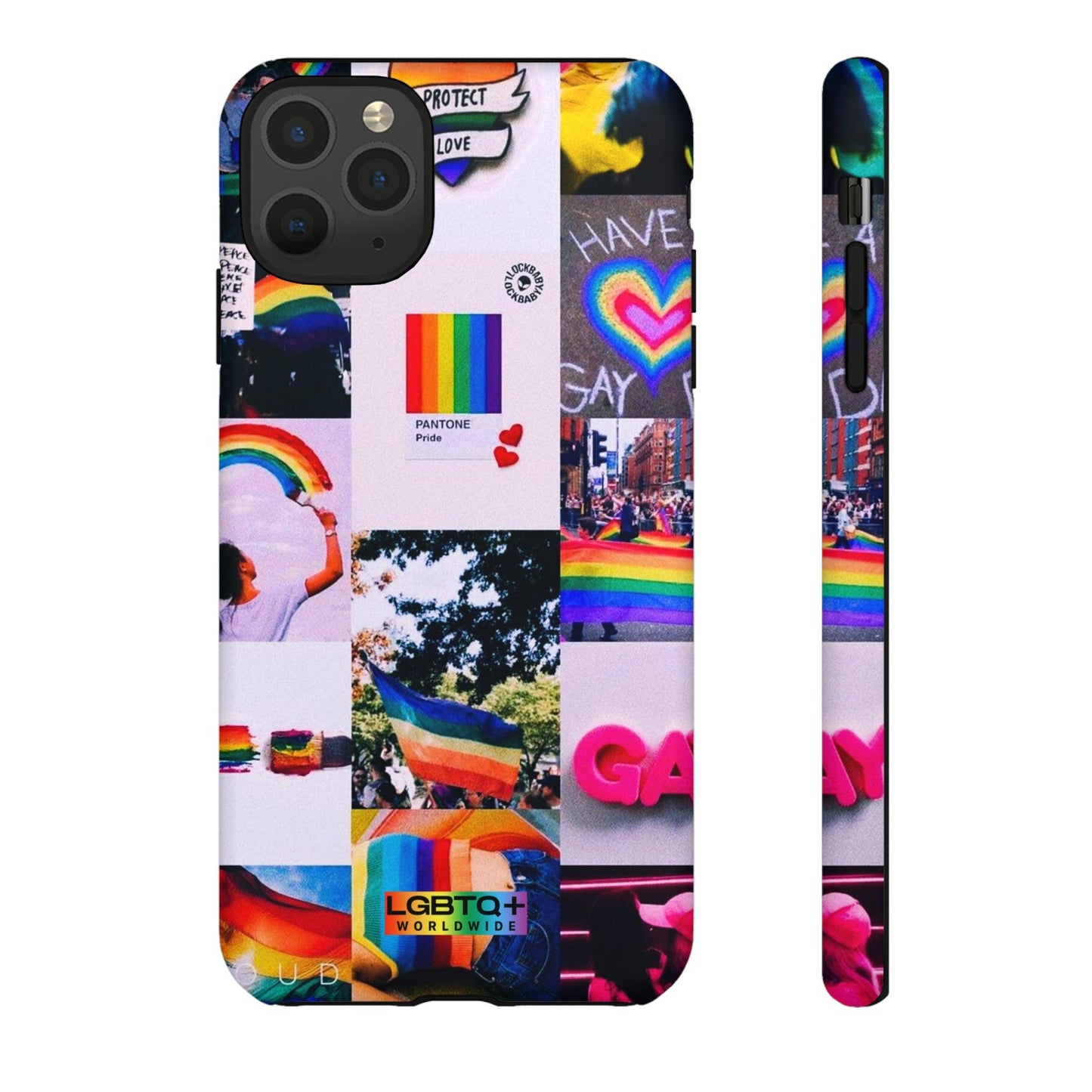 LGBTQWorldwide - ,,REGENBOGEN" Doppelgehäuse Handyhülle Accessories, Glossy, iPhone Cases, Matte, Phone accessory, Phone Cases, Samsung Cases, Thermo, Valentine's Day Picks lgbtq Bekleidung Accessoires unisex Zubehör