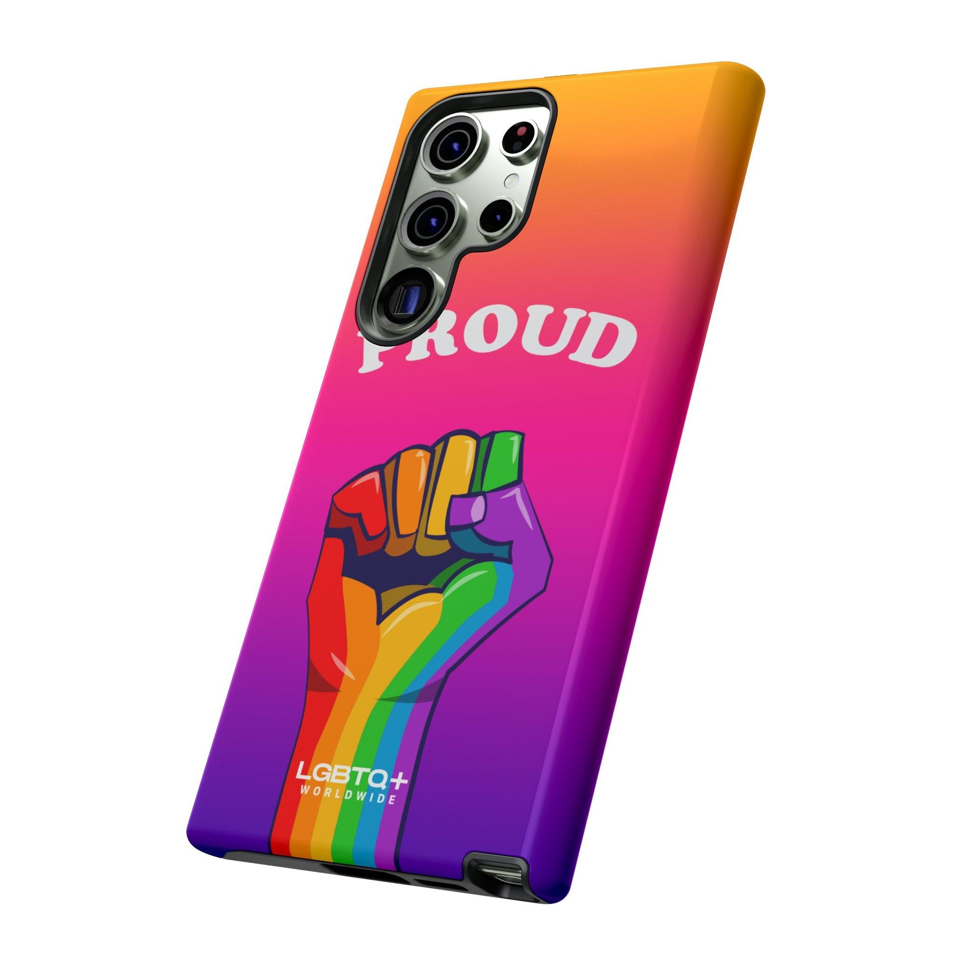 LGBTQWorldwide - ,,GLÜCKLICH" Doppelgehäuse Handyhülle Accessories, Glossy, iPhone Cases, Matte, Phone accessory, Phone Cases, Samsung Cases, Thermo, Valentine's Day Picks lgbtq Bekleidung Accessoires unisex Zubehör