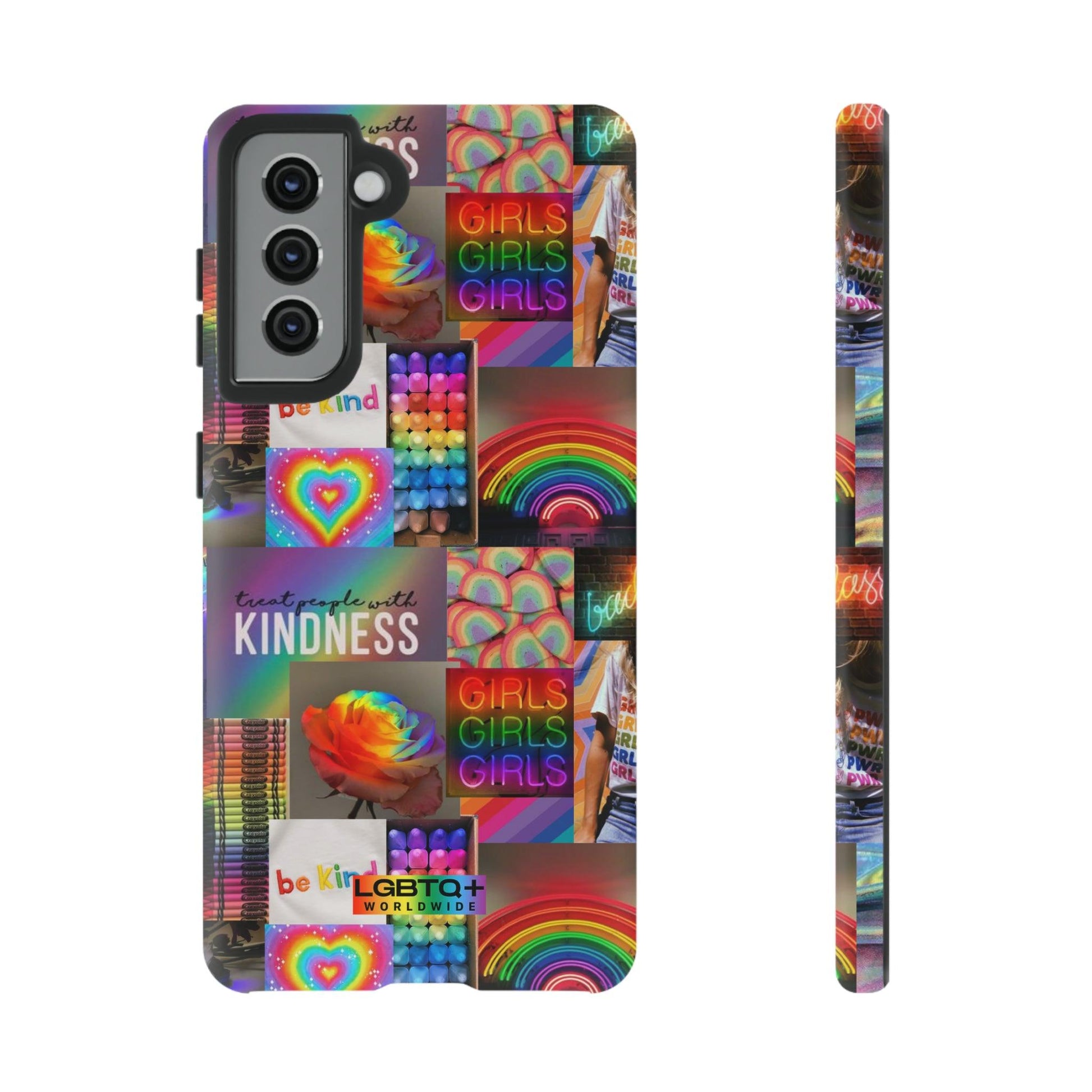 LGBTQWorldwide - ,,FREUNDLICH" Doppelgehäuse Handyhülle Accessories, Glossy, iPhone Cases, Matte, Phone accessory, Phone Cases, Samsung Cases, Thermo, Valentine's Day Picks lgbtq Bekleidung Accessoires unisex Zubehör