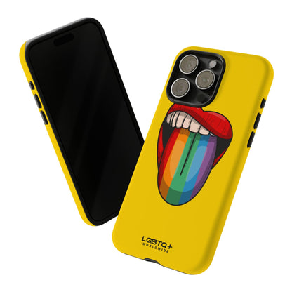 LGBTQWorldwide - ,,ZUNGE" Doppelgehäuse Handyhülle Accessories, Glossy, iPhone Cases, Matte, Phone accessory, Phone Cases, Samsung Cases, Thermo, Valentine's Day Picks lgbtq Bekleidung Accessoires unisex Zubehör