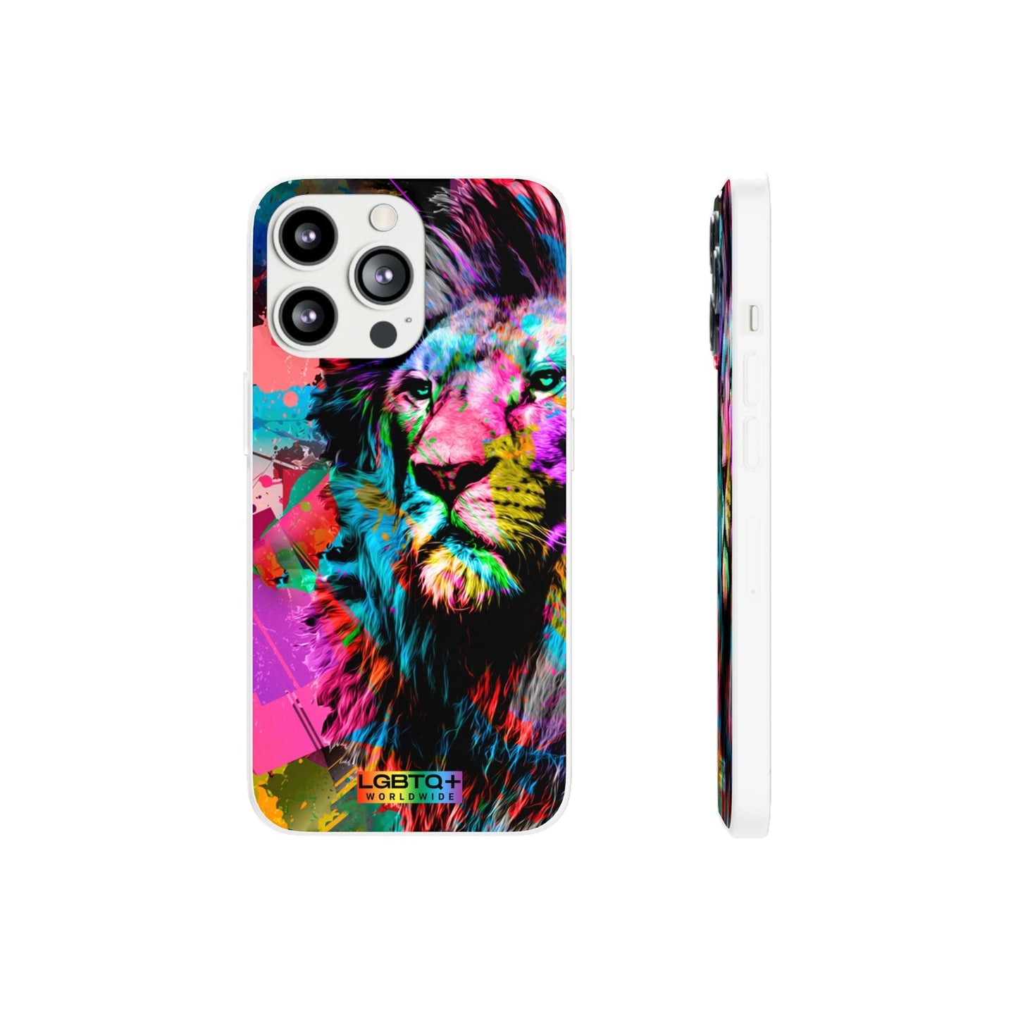 LGBTQWorldwide - ,,STARKER LÖWE" Flexible Handyhülle Accessories, Case, iPhone, iPhone Cases, Phone accessory, Phone Cases, Samsung Cases, silikon, Valentine's Day promotion lgbtq Bekleidung Accessoires unisex Zubehör