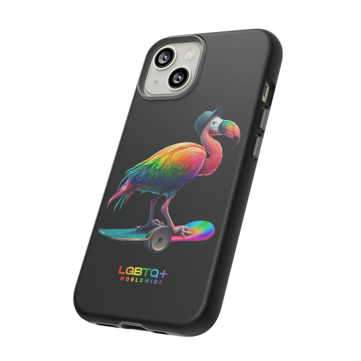 LGBTQWorldwide - ,,FLAMINGO" Doppelgehäuse Handyhülle Accessories, Glossy, iPhone Cases, Matte, Phone accessory, Phone Cases, Samsung Cases, tough, Valentine's Day Picks lgbtq Bekleidung Accessoires unisex Zubehör