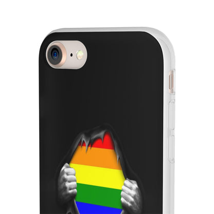 LGBTQWorldwide - ,,SCHWARZES LOCH" Flexible Handyhülle Accessories, Case, iPhone, iPhone Cases, Phone accessory, Phone Cases, Samsung Cases, silikon, Valentine's Day promotion lgbtq Bekleidung Accessoires unisex Zubehör