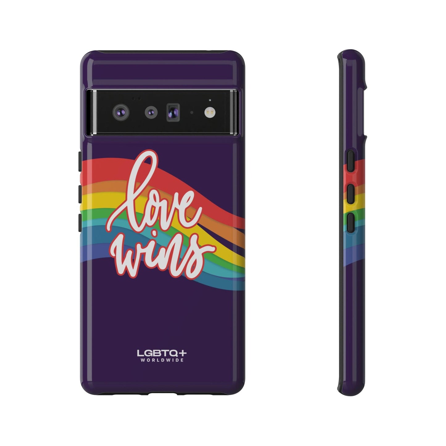 LGBTQWorldwide - ,,LIEBE GEWINNT" Doppelgehäuse Handyhülle Accessories, Glossy, iPhone Cases, Matte, Phone accessory, Phone Cases, Samsung Cases, Thermo, Valentine's Day Picks lgbtq Bekleidung Accessoires unisex Zubehör