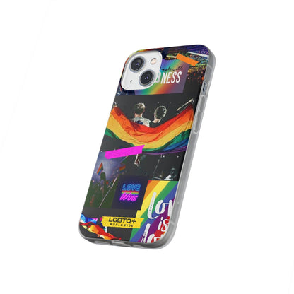 LGBTQWorldwide - ,,KINDNESS" Flexible Handyhülle Accessories, Case, iPhone, iPhone Cases, Phone accessory, Phone Cases, Samsung Cases, silikon, Valentine's Day promotion lgbtq Bekleidung Accessoires unisex Zubehör