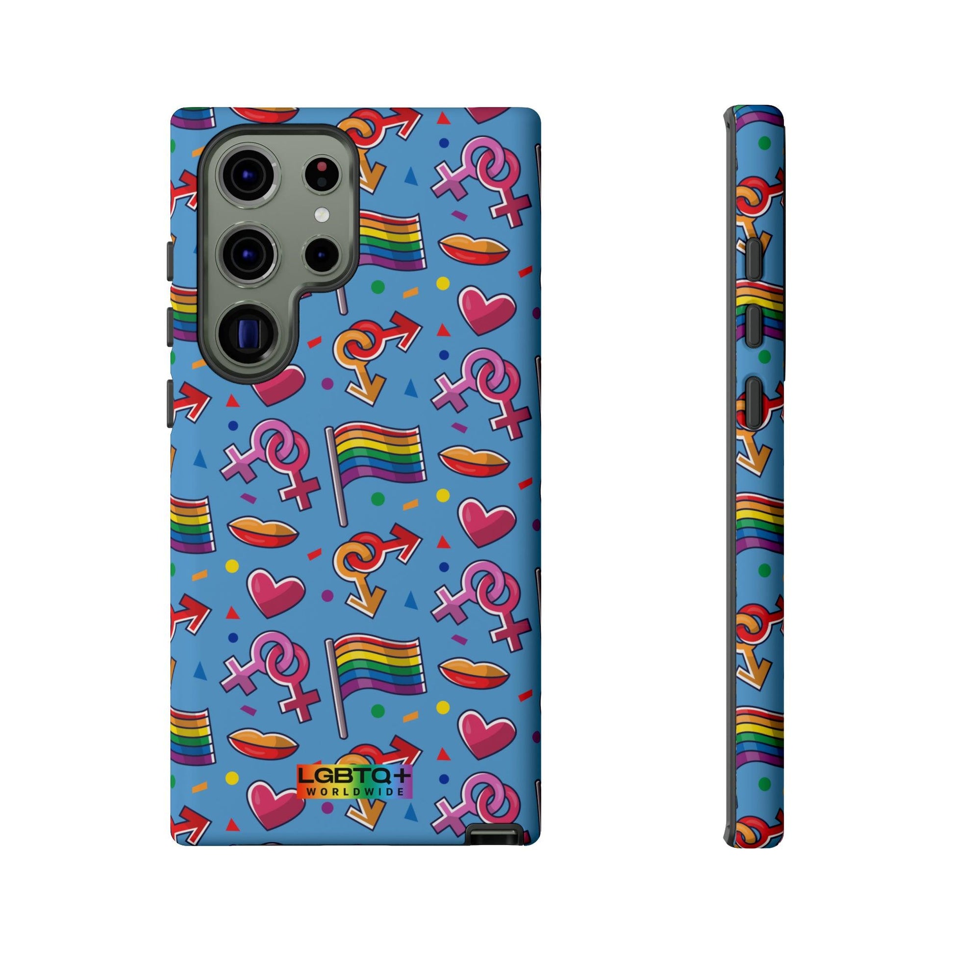 LGBTQWorldwide - ,,FÜHL DICH FREI" Doppelgehäuse Handyhülle Accessories, Glossy, iPhone Cases, Matte, Phone accessory, Phone Cases, Samsung Cases, Thermo, Valentine's Day Picks lgbtq Bekleidung Accessoires unisex Zubehör