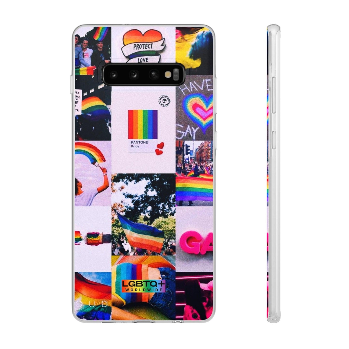 LGBTQWorldwide - ,,REGENBOGEN" Flexible Handyhülle Accessories, Case, iPhone, iPhone Cases, Phone accessory, Phone Cases, Samsung Cases, silikon, Valentine's Day promotion lgbtq Bekleidung Accessoires unisex Zubehör