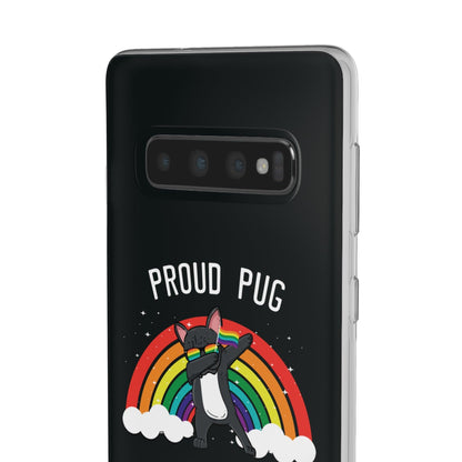 LGBTQWorldwide - ,,PROUD PUG" Flexible Handyhülle Accessories, Case, iPhone, iPhone Cases, Phone accessory, Phone Cases, Samsung Cases, silikon, Valentine's Day promotion lgbtq Bekleidung Accessoires unisex Zubehör