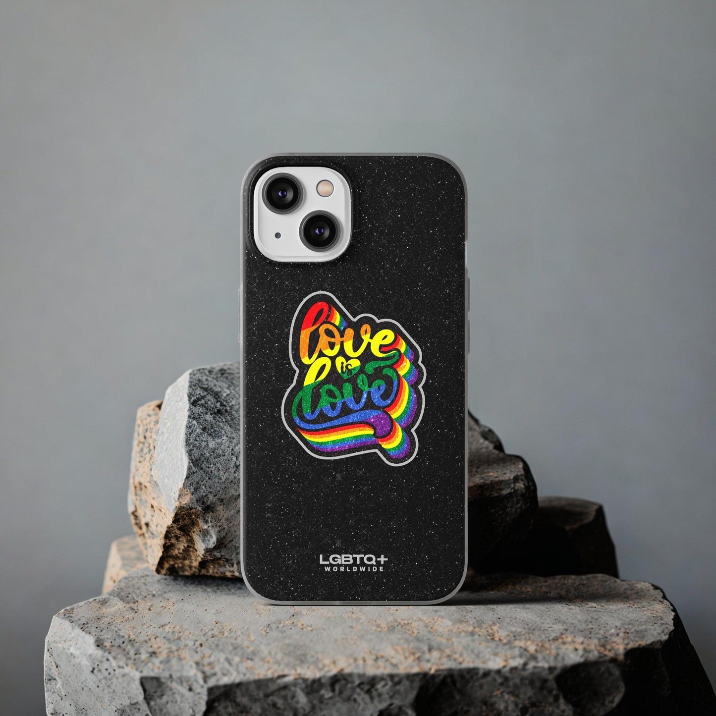 LGBTQWorldwide - ,,LIEBE IST LIEBE" Flexible Handyhülle Accessories, Case, iPhone, iPhone Cases, Phone accessory, Phone Cases, Samsung Cases, Valentine's Day promotion lgbtq Bekleidung Accessoires unisex Zubehör