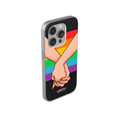 LGBTQWorldwide - ,,TOGETHER PRIDE" Flexible Handyhülle Accessories, Case, iPhone, iPhone Cases, Phone accessory, Phone Cases, Samsung Cases, silikon, Valentine's Day promotion lgbtq Bekleidung Accessoires unisex Zubehör