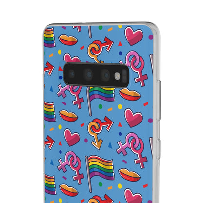 LGBTQWorldwide - ,,FLAGGEN" Flexible Handyhülle Accessories, Case, iPhone, iPhone Cases, Phone accessory, Phone Cases, Samsung Cases, silikon, Valentine's Day promotion lgbtq Bekleidung Accessoires unisex Zubehör