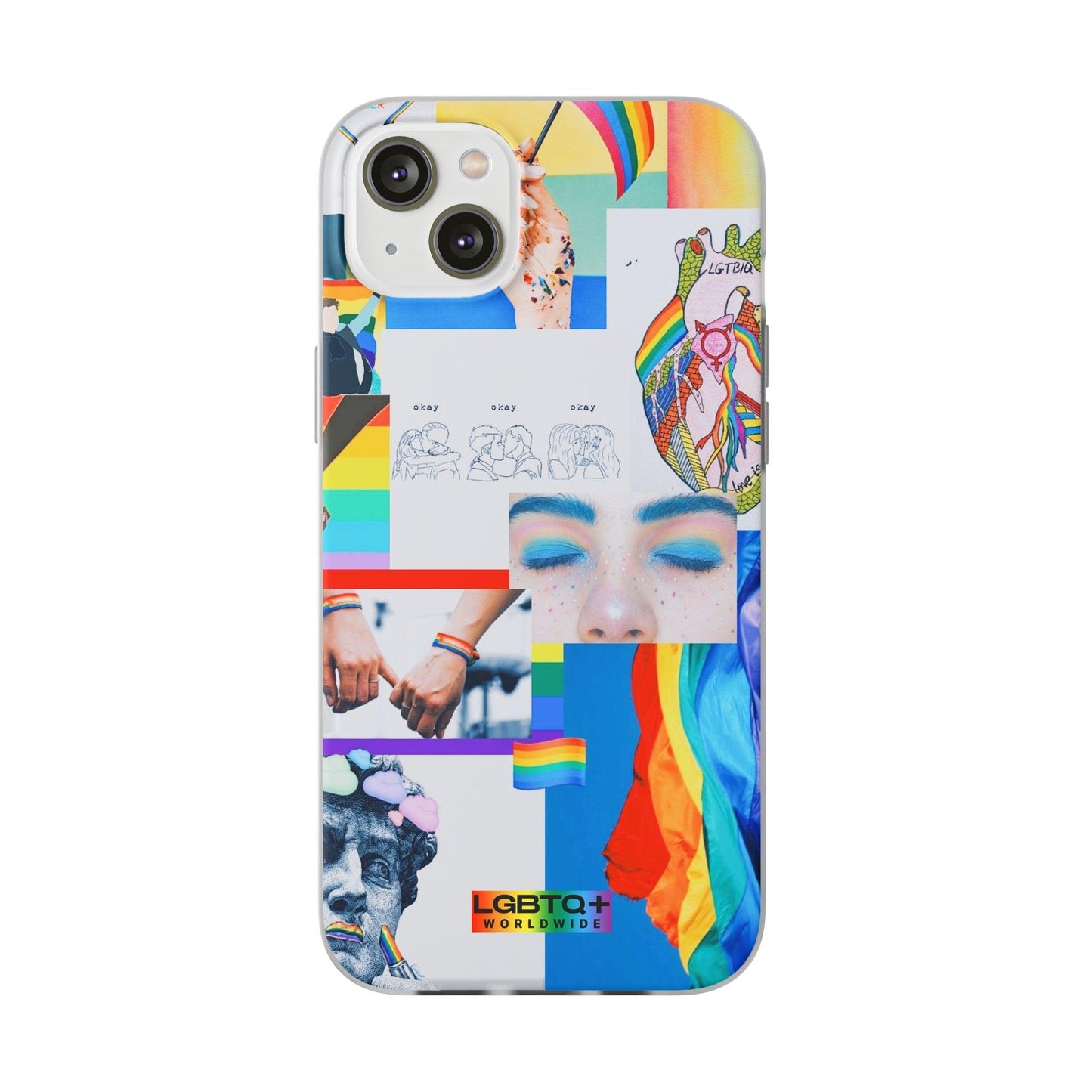 LGBTQWorldwide - ,,SEI FREI" Flexible Handyhülle Accessories, Case, iPhone, iPhone Cases, Phone accessory, Phone Cases, Samsung Cases, silikon, Valentine's Day promotion lgbtq Bekleidung Accessoires unisex Zubehör