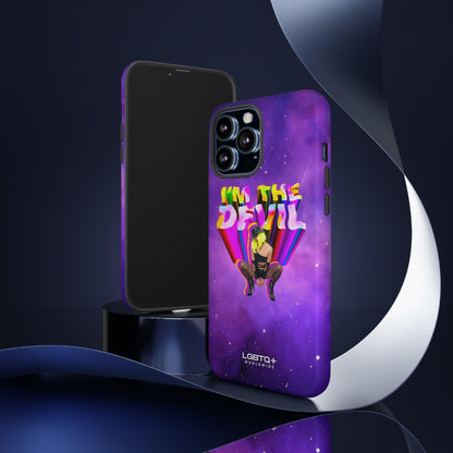 LGBTQWorldwide - ,,I AM THE DEVIL" Doppelgehäuse Handyhülle Accessories, Glossy, iPhone Cases, Matte, Phone accessory, Phone Cases, Samsung Cases, Thermo, Valentine's Day Picks lgbtq Bekleidung Accessoires unisex Zubehör