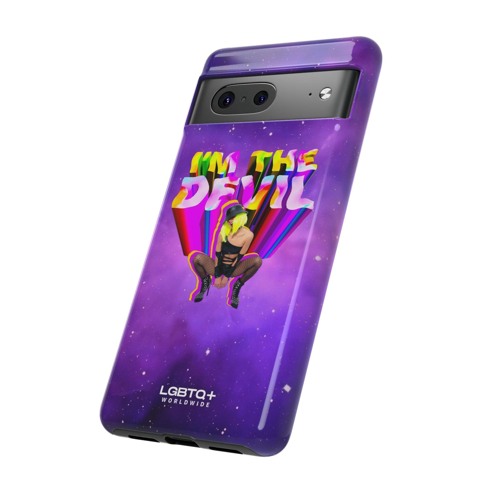 LGBTQWorldwide - ,,I AM THE DEVIL" Doppelgehäuse Handyhülle Accessories, Glossy, iPhone Cases, Matte, Phone accessory, Phone Cases, Samsung Cases, Thermo, Valentine's Day Picks lgbtq Bekleidung Accessoires unisex Zubehör