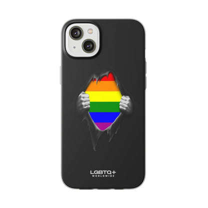 LGBTQWorldwide - ,,SCHWARZES LOCH" Flexible Handyhülle Accessories, Case, iPhone, iPhone Cases, Phone accessory, Phone Cases, Samsung Cases, silikon, Valentine's Day promotion lgbtq Bekleidung Accessoires unisex Zubehör