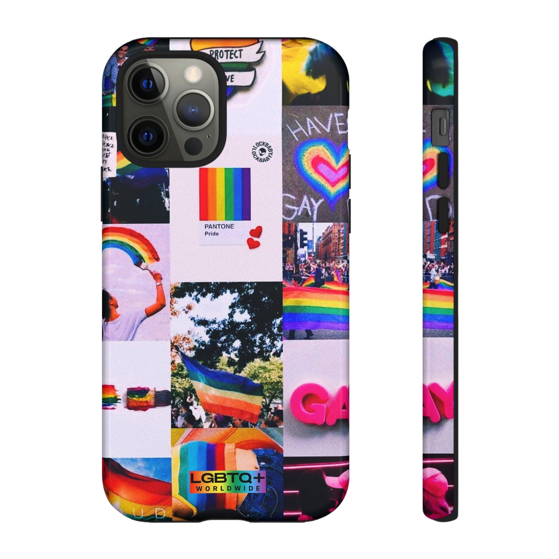 LGBTQWorldwide - ,,REGENBOGEN" Doppelgehäuse Handyhülle Accessories, Glossy, iPhone Cases, Matte, Phone accessory, Phone Cases, Samsung Cases, Thermo, Valentine's Day Picks lgbtq Bekleidung Accessoires unisex Zubehör