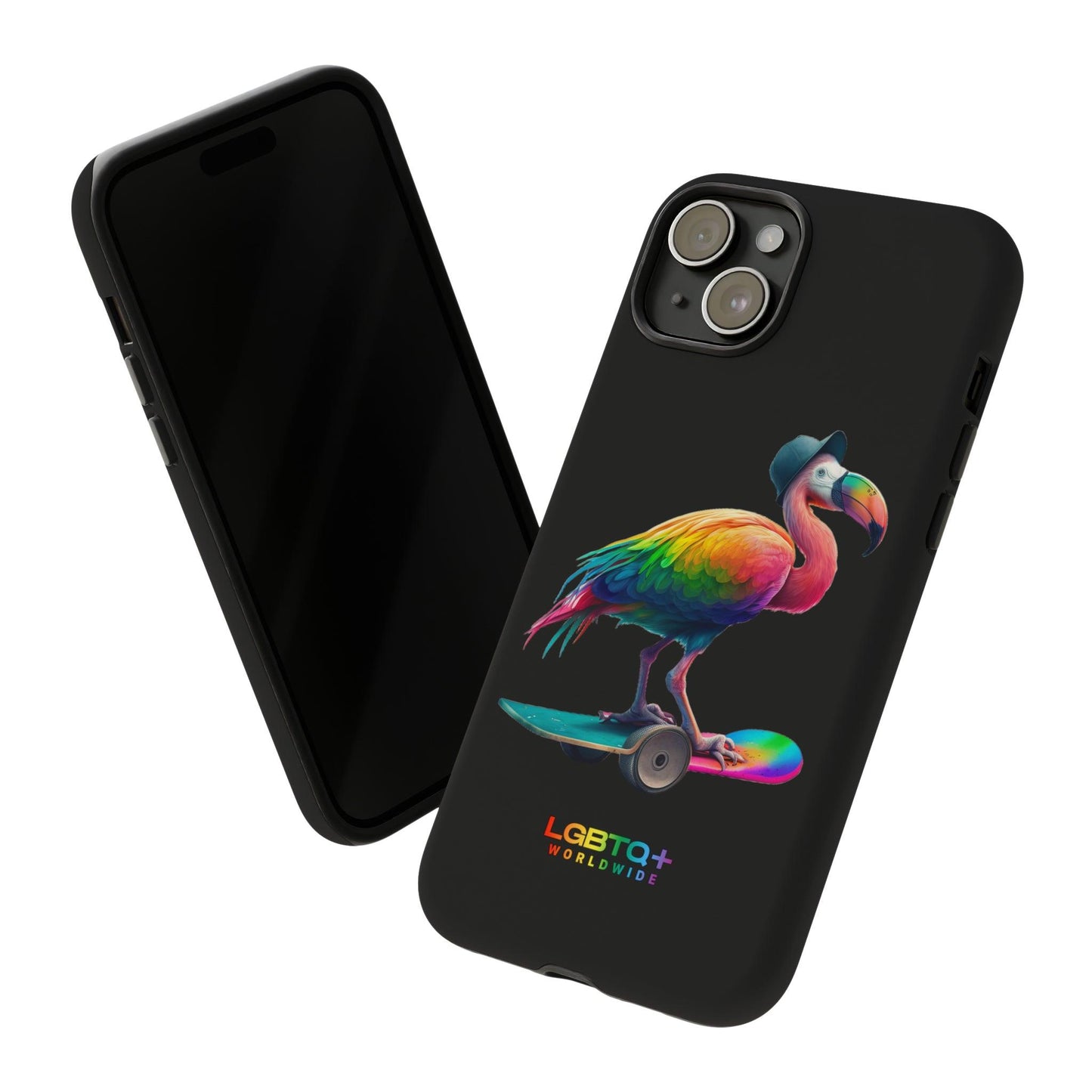 LGBTQWorldwide - ,,FLAMINGO" Doppelgehäuse Handyhülle Accessories, Glossy, iPhone Cases, Matte, Phone accessory, Phone Cases, Samsung Cases, tough, Valentine's Day Picks lgbtq Bekleidung Accessoires unisex Zubehör