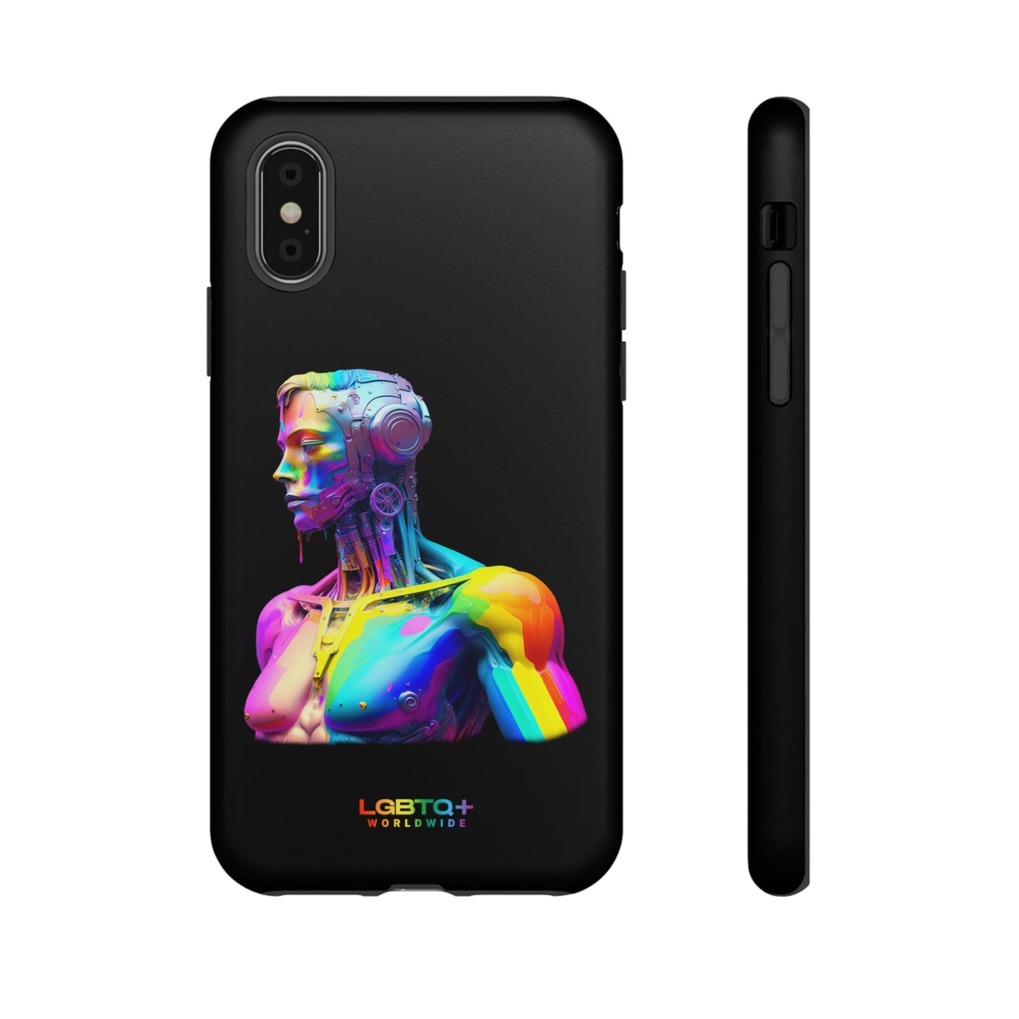 LGBTQWorldwide - ,,ZUKÜNFTIGER ROBOTER" Doppelgehäuse Handyhülle Accessories, Glossy, iPhone Cases, Matte, Phone accessory, Phone Cases, Samsung Cases, tough, Valentine's Day Picks lgbtq Bekleidung Accessoires unisex Zubehör