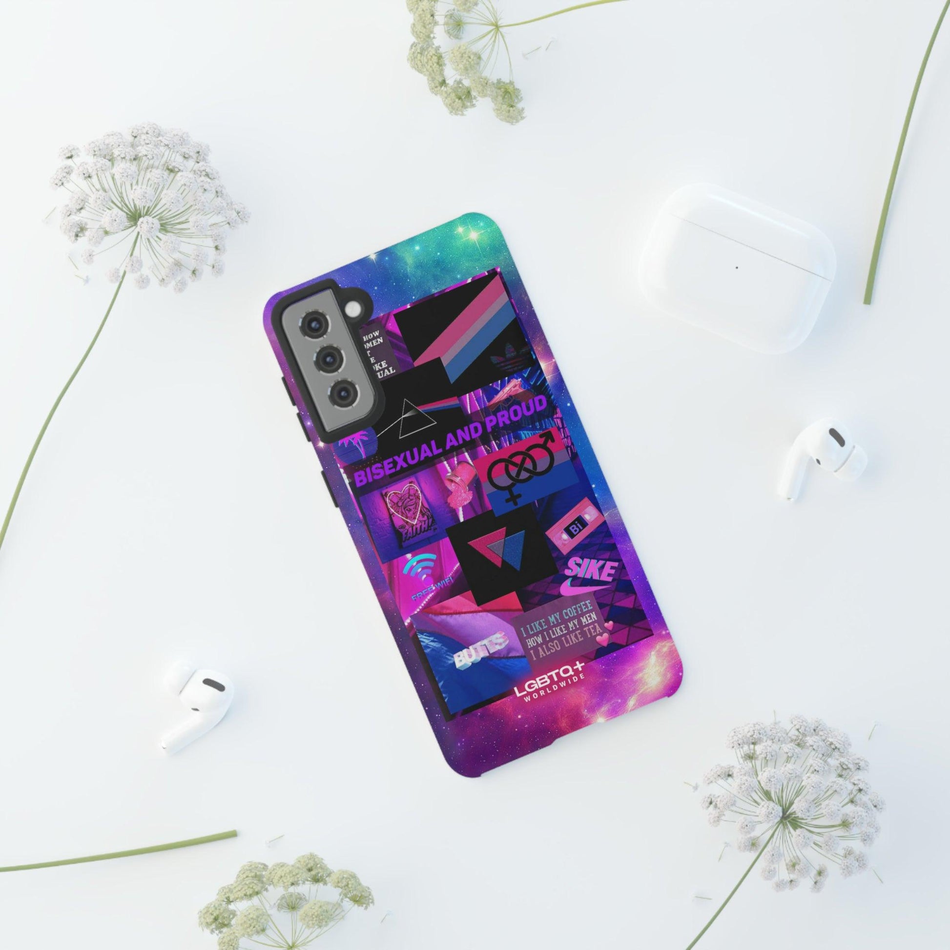 LGBTQWorldwide - ,,BISEXUAL" Doppelgehäuse Handyhülle Accessories, Glossy, iPhone Cases, Matte, Phone accessory, Phone Cases, Samsung Cases, Thermo, Valentine's Day Picks lgbtq Bekleidung Accessoires unisex Zubehör