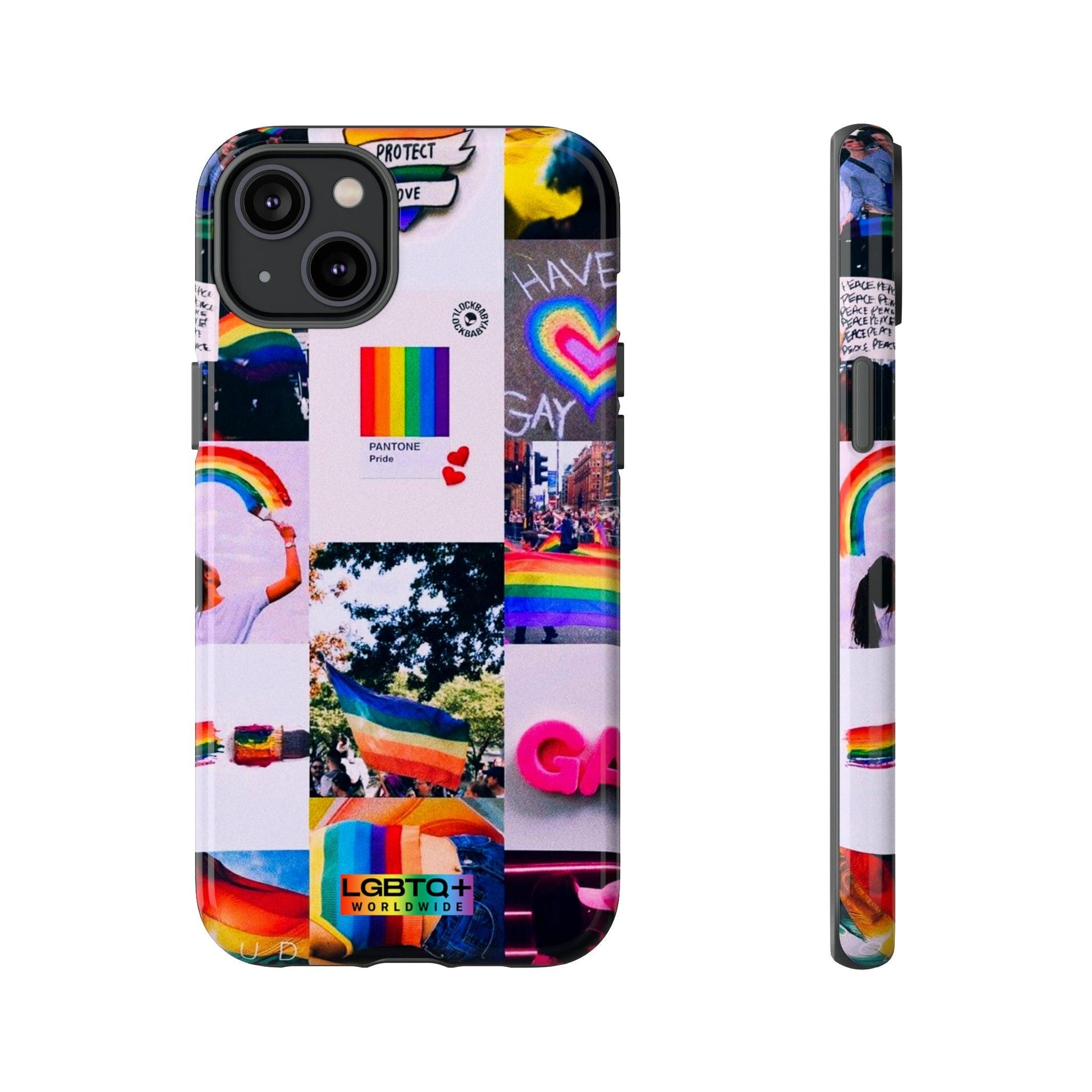 LGBTQWorldwide - ,,REGENBOGEN" Doppelgehäuse Handyhülle Accessories, Glossy, iPhone Cases, Matte, Phone accessory, Phone Cases, Samsung Cases, Thermo, Valentine's Day Picks lgbtq Bekleidung Accessoires unisex Zubehör