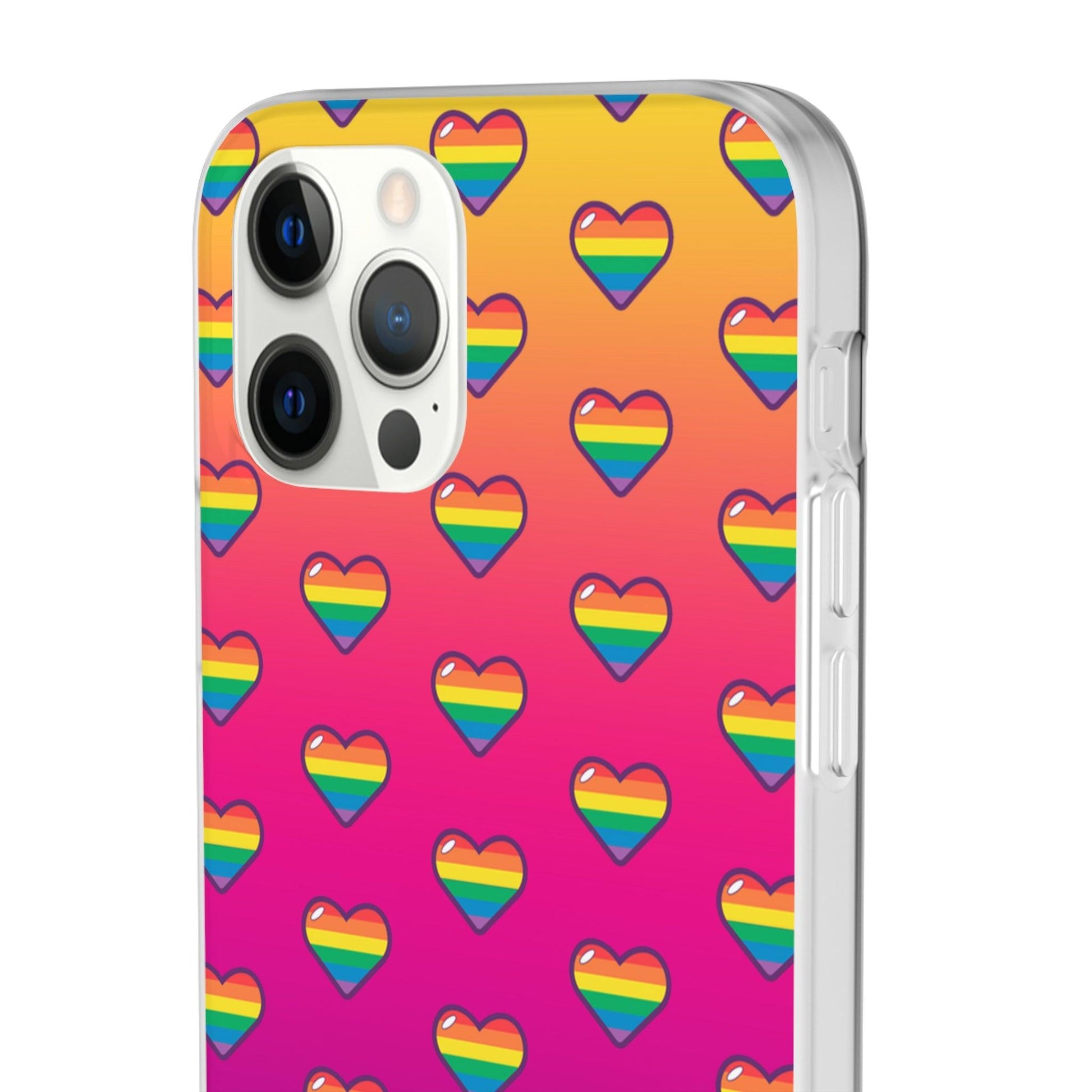 LGBTQWorldwide - ,,HERZEN" Flexible Handyhülle Accessories, Case, iPhone, iPhone Cases, Phone accessory, Phone Cases, Samsung Cases, silikon, Valentine's Day promotion lgbtq Bekleidung Accessoires unisex Zubehör