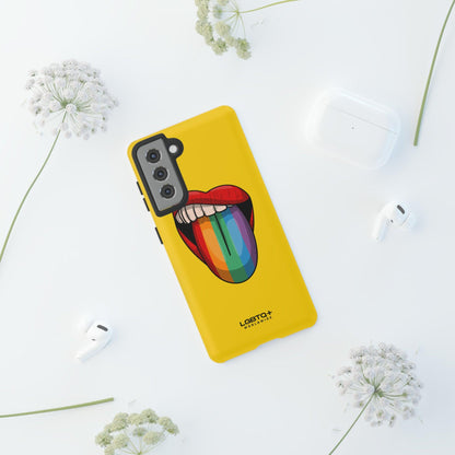 LGBTQWorldwide - ,,ZUNGE" Doppelgehäuse Handyhülle Accessories, Glossy, iPhone Cases, Matte, Phone accessory, Phone Cases, Samsung Cases, Thermo, Valentine's Day Picks lgbtq Bekleidung Accessoires unisex Zubehör