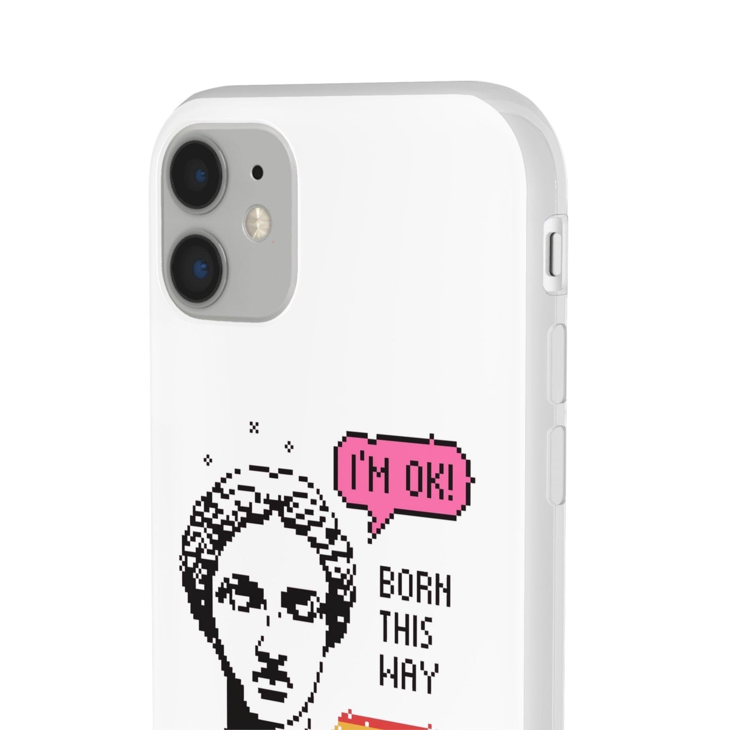 LGBTQWorldwide - ,,BORN THIS WAY" Flexible Handyhülle Accessories, Case, iPhone, iPhone Cases, Phone accessory, Phone Cases, Samsung Cases, silikon, Valentine's Day promotion lgbtq Bekleidung Accessoires unisex Zubehör