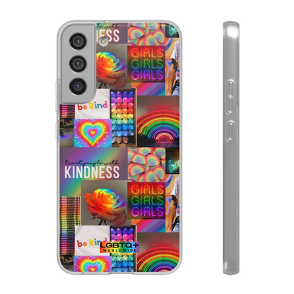 LGBTQWorldwide - ,,FREUNDLICHKEIT" Flexible Handyhülle Accessories, Case, iPhone, iPhone Cases, Phone accessory, Phone Cases, Samsung Cases, silikon, Valentine's Day promotion lgbtq Bekleidung Accessoires unisex Zubehör