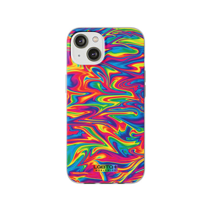 LGBTQWorldwide - ,,ABSTRACT" Flexible Handyhülle Accessories, Case, iPhone, iPhone Cases, Phone accessory, Phone Cases, Samsung Cases, silikon, Valentine's Day promotion lgbtq Bekleidung Accessoires unisex Zubehör