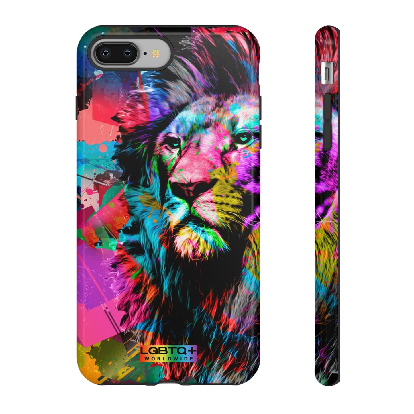 LGBTQWorldwide - ,,STARKER LÖWE" Doppelgehäuse Handyhülle Accessories, Glossy, iPhone Cases, Matte, Phone accessory, Phone Cases, Samsung Cases, Thermo, Valentine's Day Picks lgbtq Bekleidung Accessoires unisex Zubehör