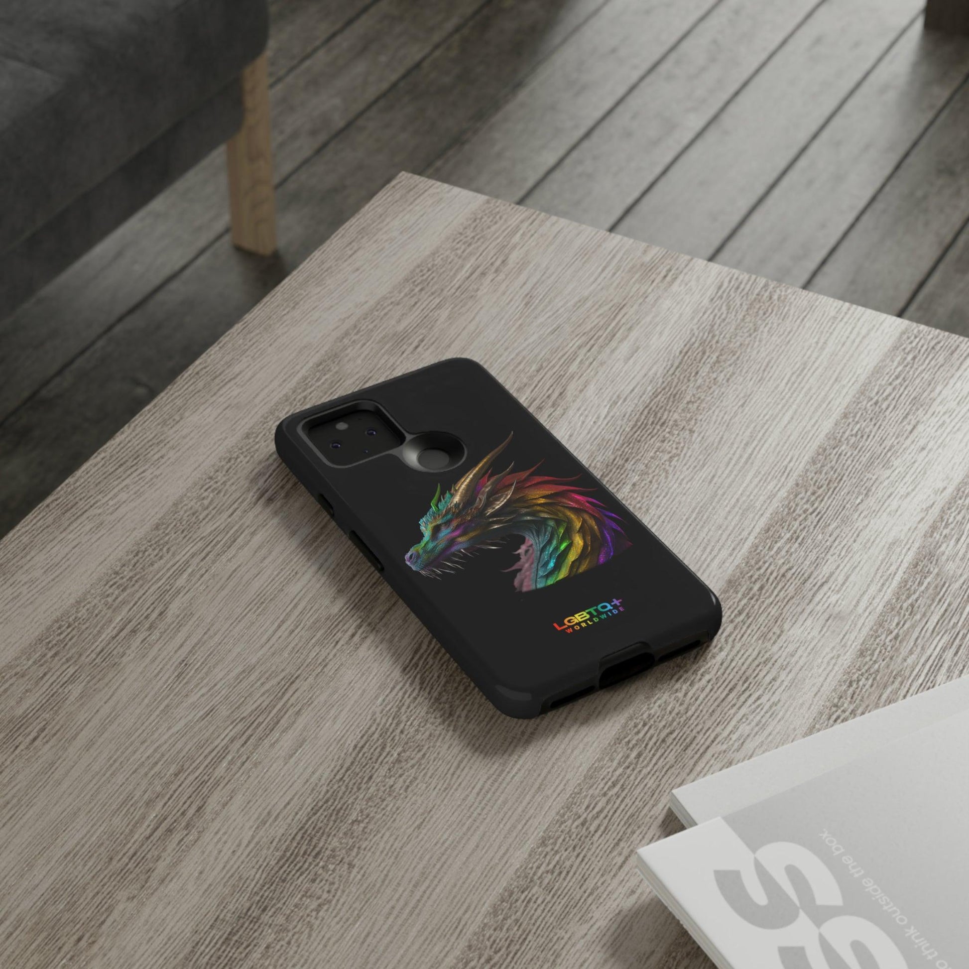 LGBTQWorldwide - ,,DRACHE" Doppelgehäuse Handyhülle Accessories, Glossy, iPhone Cases, Matte, Phone accessory, Phone Cases, Samsung Cases, tough, Valentine's Day Picks lgbtq Bekleidung Accessoires unisex Zubehör