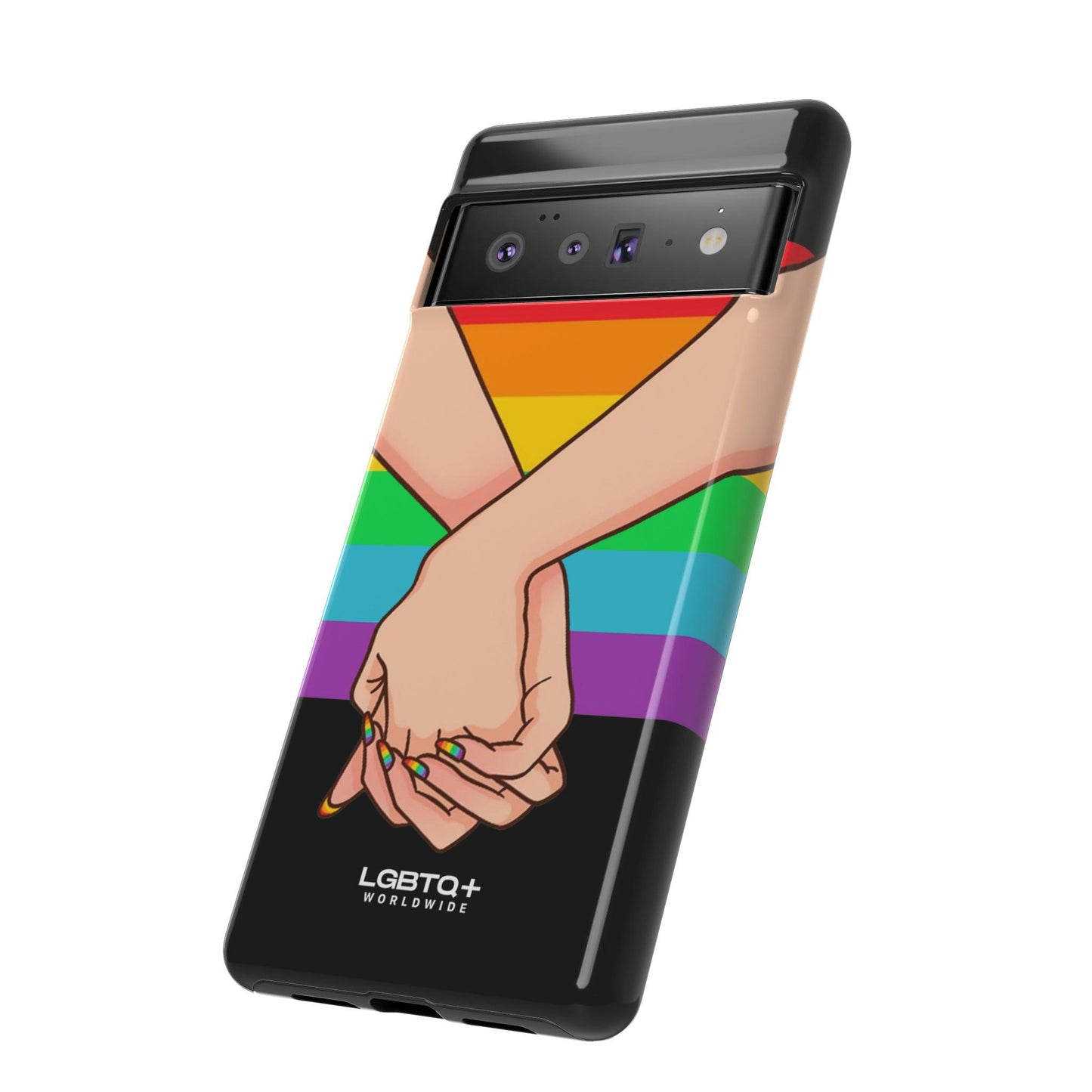 LGBTQWorldwide - ,,TOGETHER PRIDE" Doppelgehäuse Handyhülle Accessories, Glossy, iPhone Cases, Matte, Phone accessory, Phone Cases, Samsung Cases, Thermo, Valentine's Day Picks lgbtq Bekleidung Accessoires unisex Zubehör