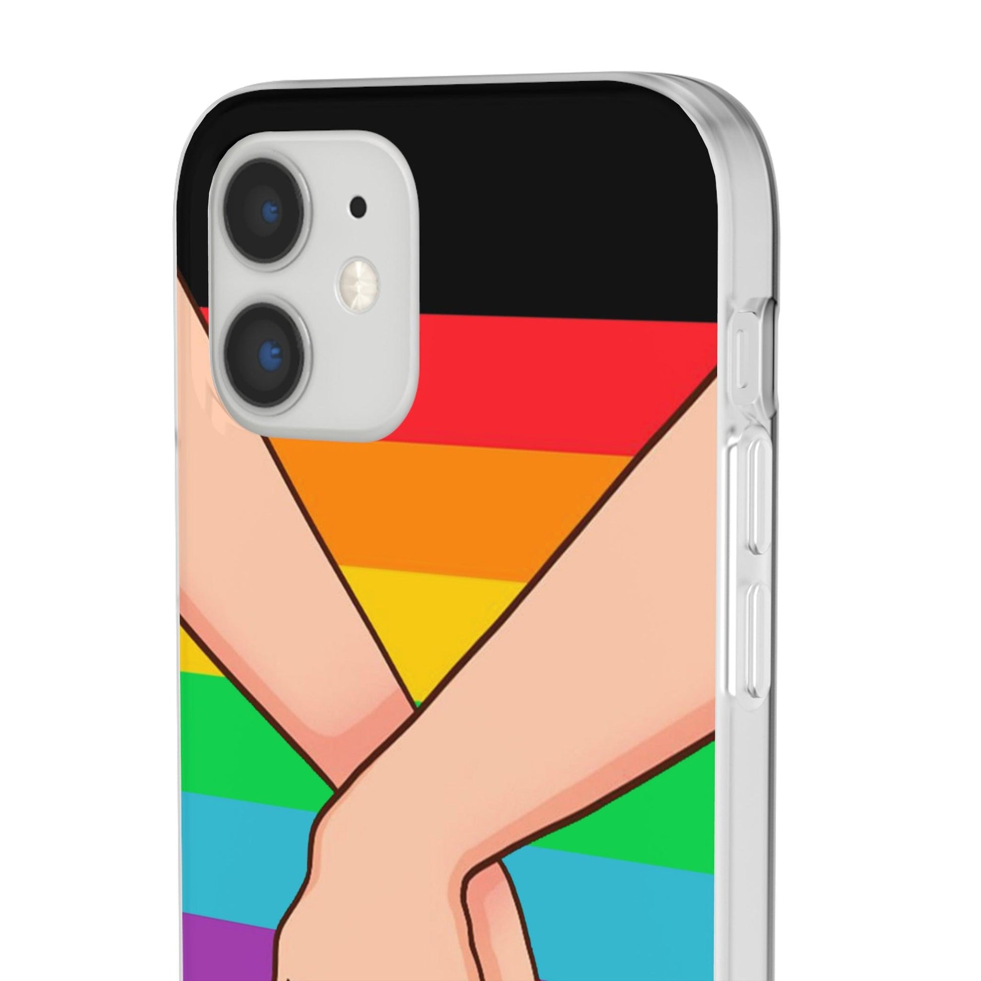 LGBTQWorldwide - ,,TOGETHER PRIDE" Flexible Handyhülle Accessories, Case, iPhone, iPhone Cases, Phone accessory, Phone Cases, Samsung Cases, silikon, Valentine's Day promotion lgbtq Bekleidung Accessoires unisex Zubehör