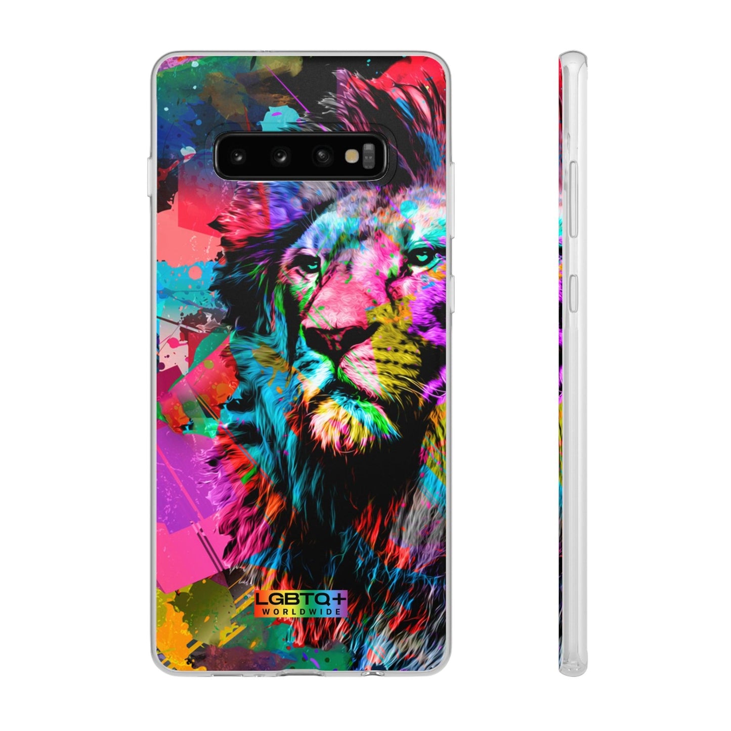 LGBTQWorldwide - ,,STARKER LÖWE" Flexible Handyhülle Accessories, Case, iPhone, iPhone Cases, Phone accessory, Phone Cases, Samsung Cases, silikon, Valentine's Day promotion lgbtq Bekleidung Accessoires unisex Zubehör